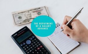 the repayment of a salary advance 