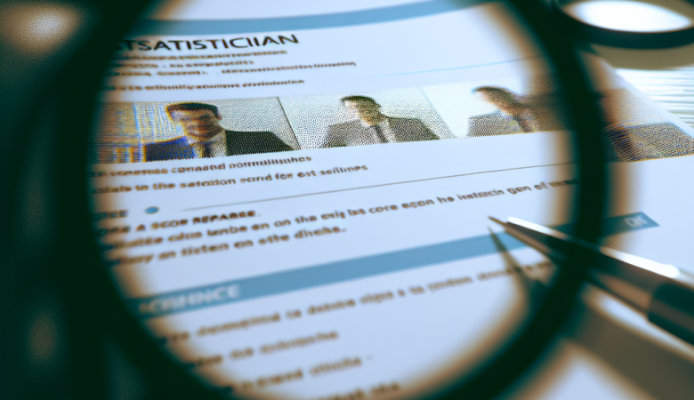Statistician Resume Writing Tips